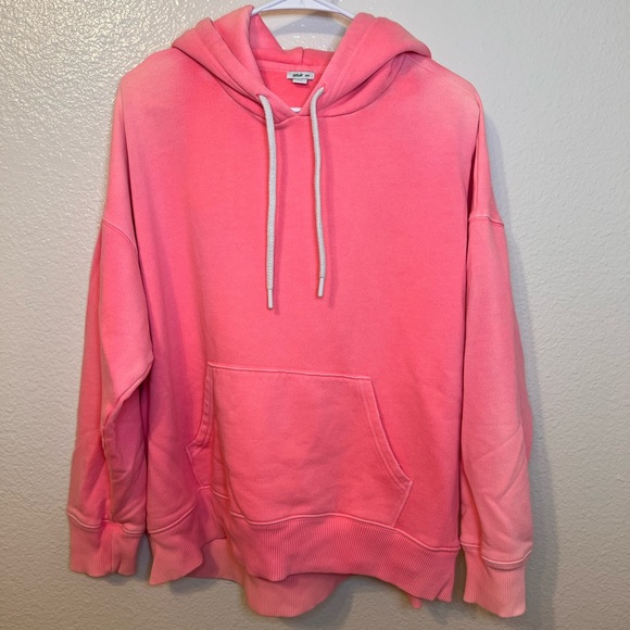 aerie Tops - Aerie Cozy Hooded Sweatshirt, Bright Pink
